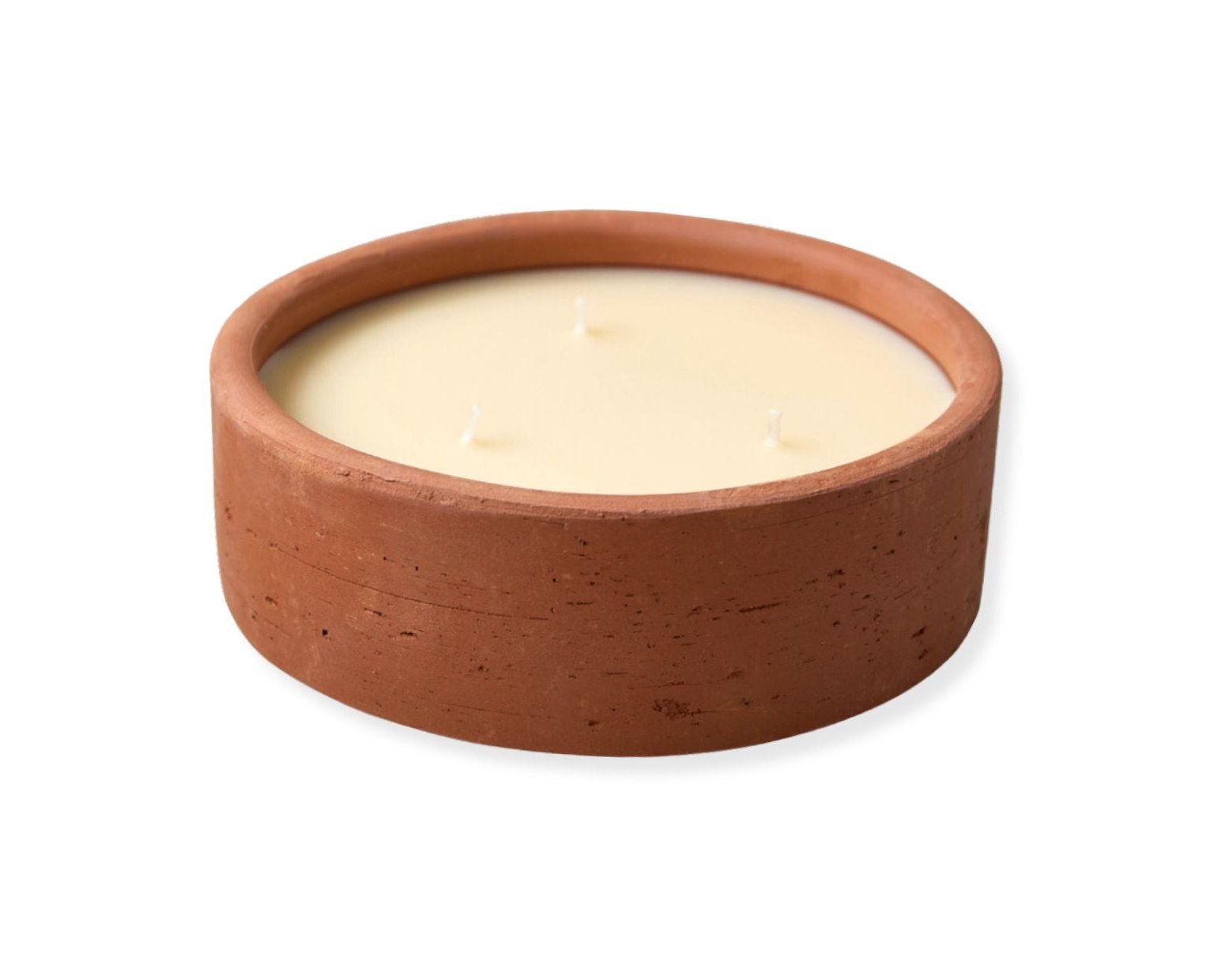 Coconut Scented 3-Wick Terracotta Dalit Candle