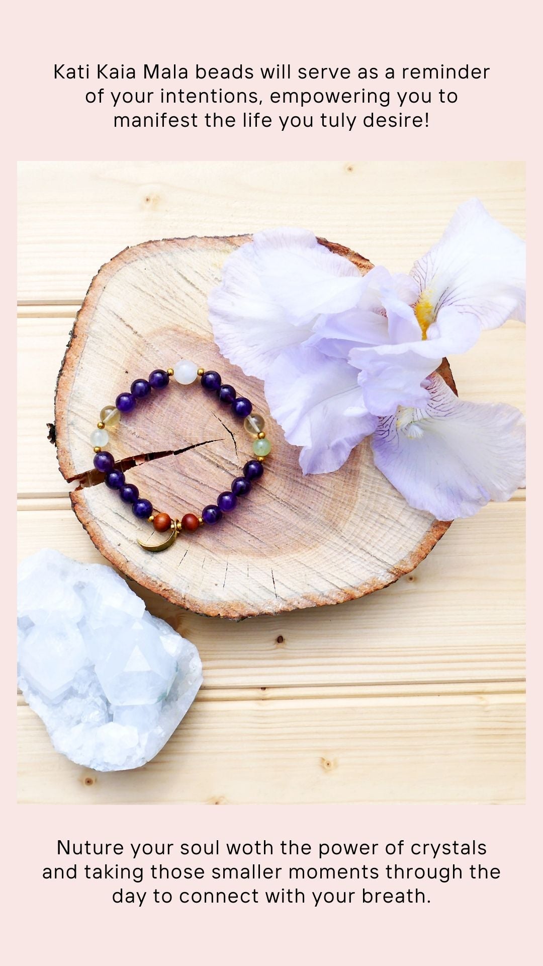 Amethyst Mala Bracelet - Kati Kaia