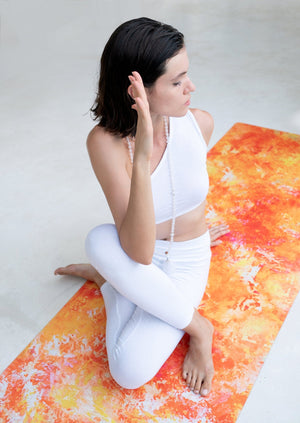 Meditation Accessories Bundle (Yoga Blanket, Singing Bowl, Sage